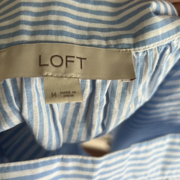 NWOT: Loft Eyelet Square Neck Peasant Top | M - Picture 14 of 16